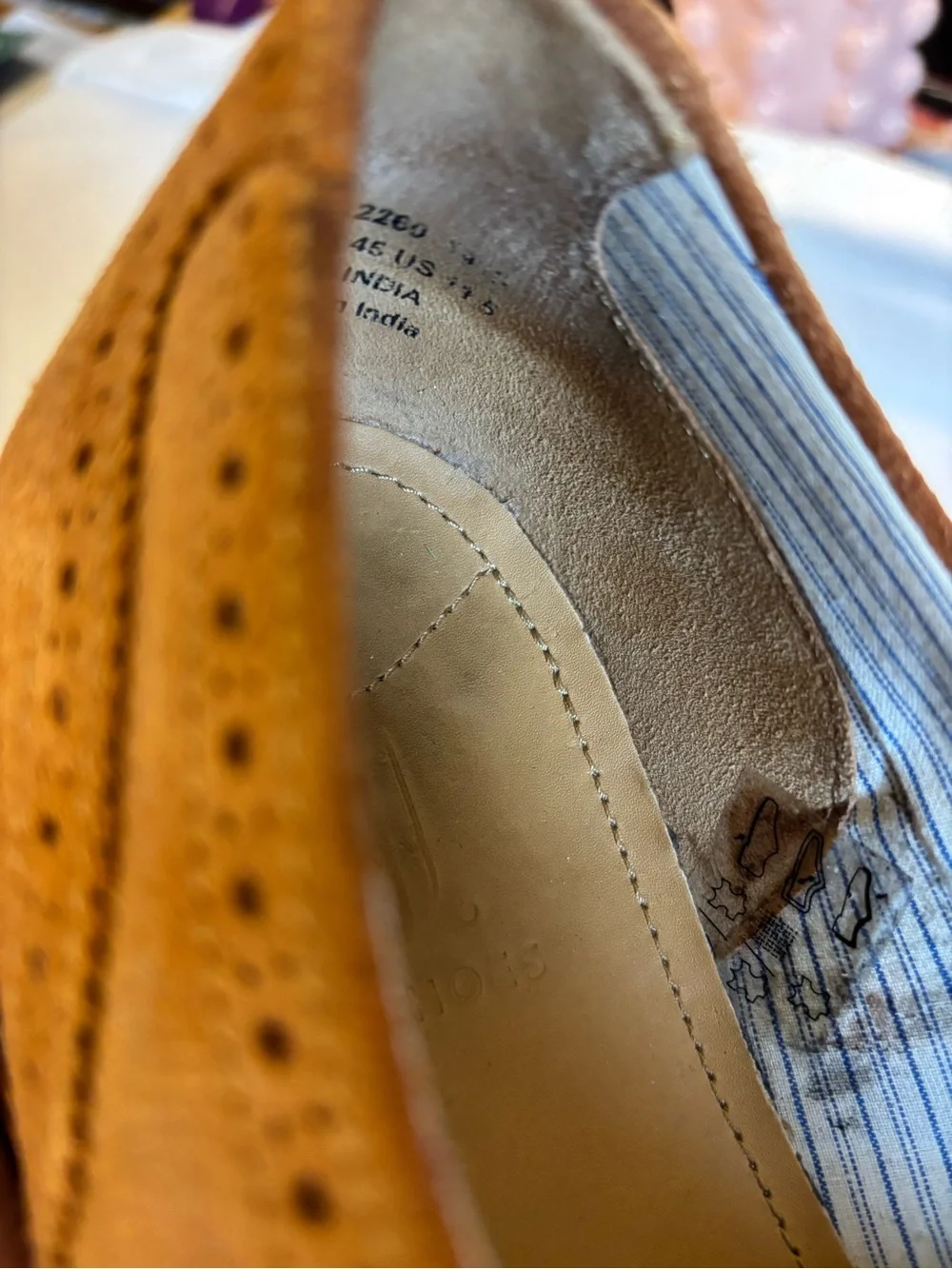 Tan Suede Brogue Oxfords — Classic Wingtip Derby Style
